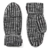 Plaited Rib Knit Mitten - Gloves