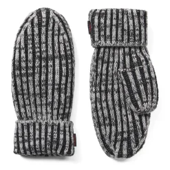 Plaited Rib Knit Mitten - Gloves