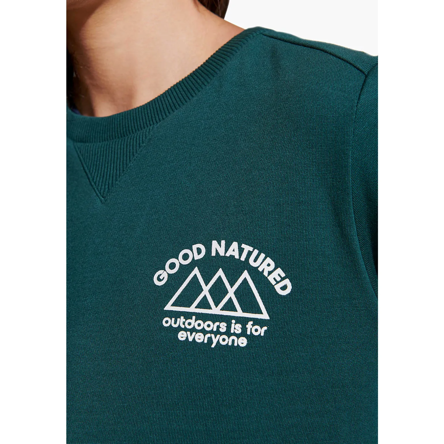 Women's Good Natured Fleece Crew Neck - Tops
