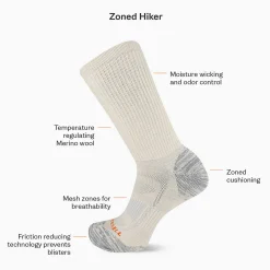 Zoned Hiker Crew Sock - Socks